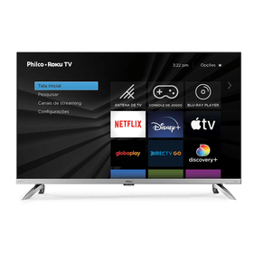 Smart TV 32” HD LED Philco Roku TV 220V - Outlet