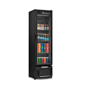 Refrigerador Expositor Vertical de Bebidas 228L Porta de Vidro Duplo GRV-23 LB PR Preto 220V - Outlet