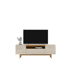 Rack Orlando Linea 180cm para TVs de até 75" Tauari e Off White