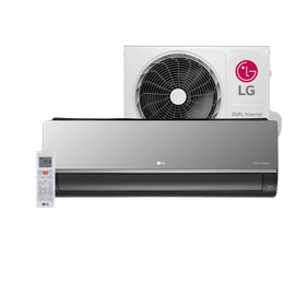 Ar-Condicionado Split LG Dual Inverter Voice Artcool +AI 12000 BTUs Quente e Frio Cinza Espelhado 220V