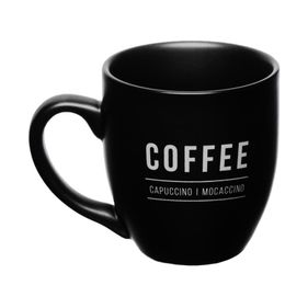 Caneca de Porcelana Manhattan Coffee Etilux 300ml Preto