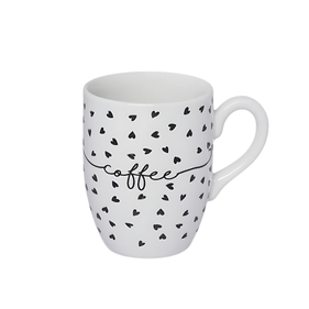 Caneca de Porcelana Etilux Coffe 350ml Coração