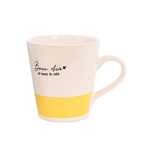 Caneca de Ceramica Scret Coffee 300ml Amarelo