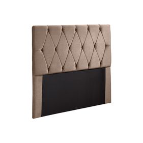 Cabeceira Casal Bia VS Móveis 140cm com Capitonê Linho Bege