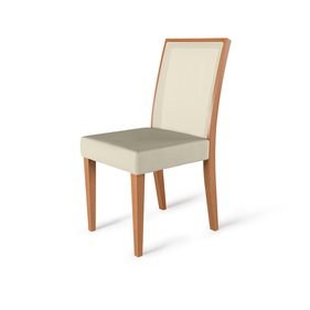 Cadeira Duka Marcobin Tela Fina Cinamomo Linho Bege