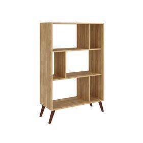 Estante Livreiro Movelbento RT3015 com 6 Nichos Mel