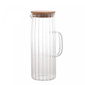 Jarra de Vidro Borossilicato Rojemac com Tampa em Bambu 1,1L