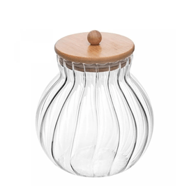 Pote Hermético de Vidro Borossilicato Rojemac Classic com Tampa de Bambu 700ml