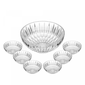 Conjunto 7 Peças para Sobremesa Rojemac de Vidro Raios