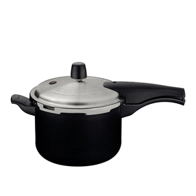 Panela de Pressão Tramontina 4,5L Vancouver Revestimento Antiaderente Starflon Max Preto