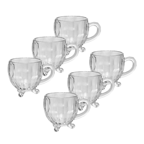 Jogo de 6 Xícaras Rojemac Em Cristal 165ml