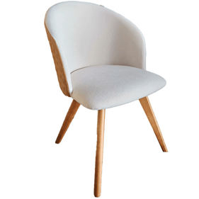 Cadeira Paris Menegaz Noce com Composê Boucle Cinza - Outlet