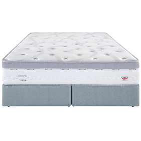 Conjunto Cama Box MaxSpring Queen Herval 158x198x72cm C1852 Molas Ensacadas