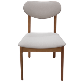 Cadeira Catarina Seiva Estofada Champagne Linho Bege