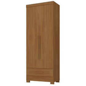 Roupeiro Smart Plus Rodial 85cm 2 Portas e 1 Gaveta Cinamomo