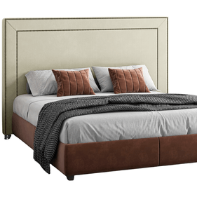 Cabeceira Lima Perfan 90x10cm Lisa Linho Bege