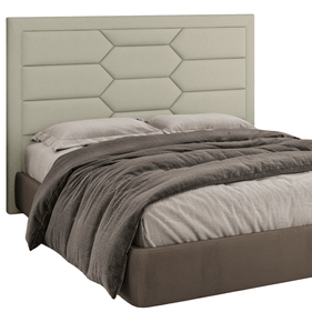 Cabeceira Delta Perfan 140x13cm Linho Bege