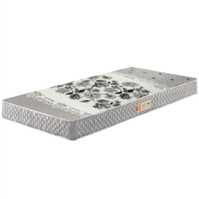 Colchão Espuma Ecoline D-23 Ecoflex Solteiro 88x188x14cm Cinza Floral