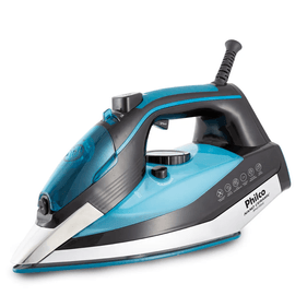 Ferro de Passar a Vapor e Seco Philco Nano Ceramic Base em Cerâmica Azul