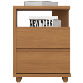 Mesa de Cabeceira Campeche Henn 2 Gavetas Cinamomo