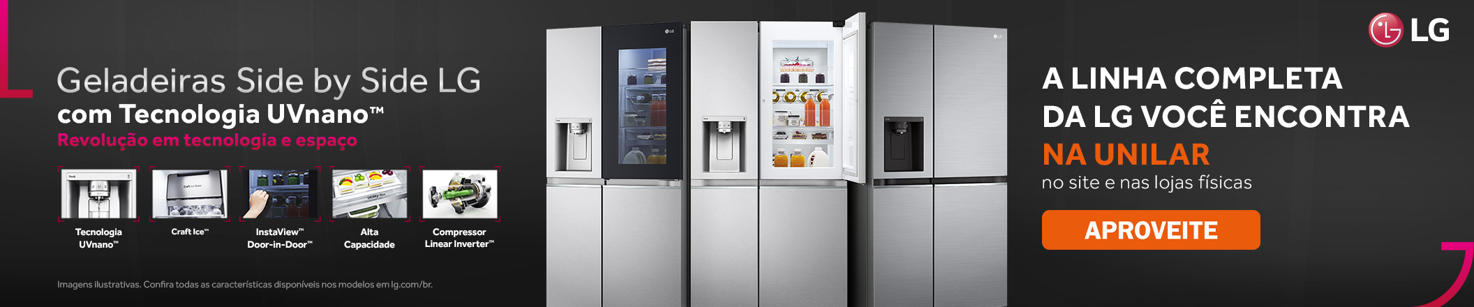Refrigeradores LG na Unilar
