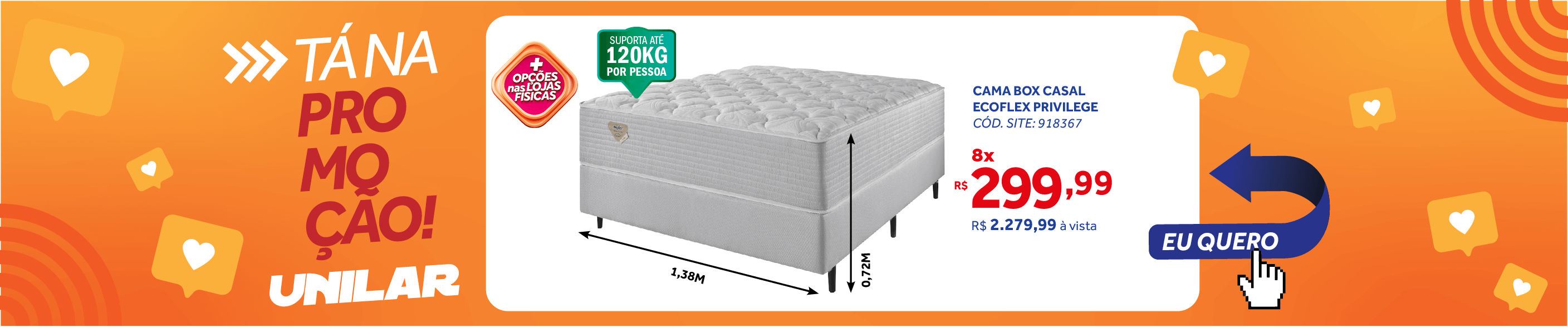 Conjunto Cama Box Privilege Casal Ecoflex 138x188x72cm Molas Ensacadas Wide Cinza Claro